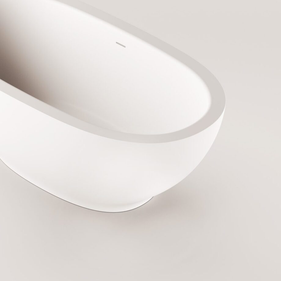 Eraldiseisev kivivann PAA DOLCE 180×90 – vaade 3 Eraldiseisev kivivann PAA DOLCE 180x90 – vaade 3
