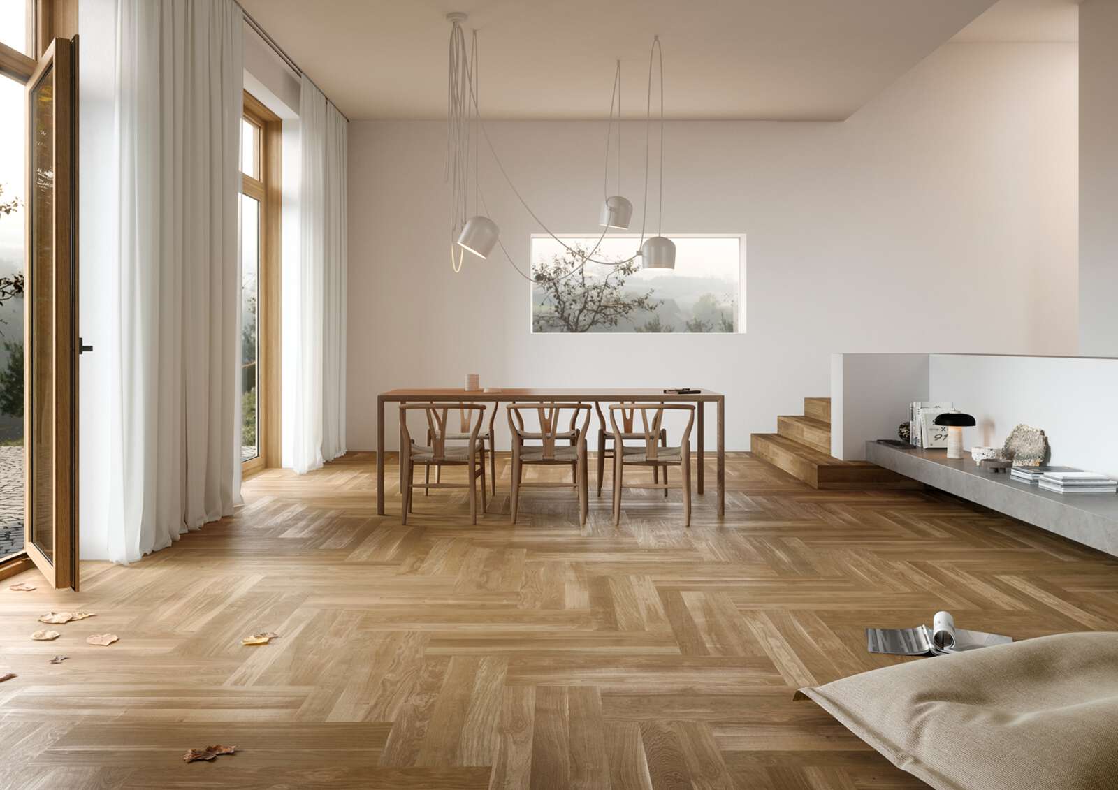 Kalasaba parkett Bauwerk Cleverpark 900 tamm Mandorla 34 B-Protect harjatud – interjöör