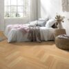 Kalasaba parkett Parky Swing Natural Oak Premium, tamm, spoonparkett, harjatud, super matt lakk, 593 x 121 x 10 mm – vaade 2 Kalasaba parkett Parky Swing Natural Oak Premium, tamm, spoonparkett, harjatud, super matt lakk, 593 x 121 x 10 mm – vaade 2