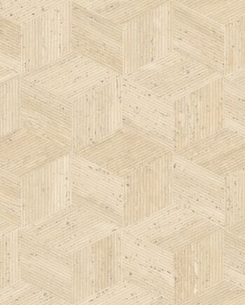 Kivimustriga dekoorplaat ABK Sensi Roma Cube Cream, 60x120 cm, 8,5 mm, matt