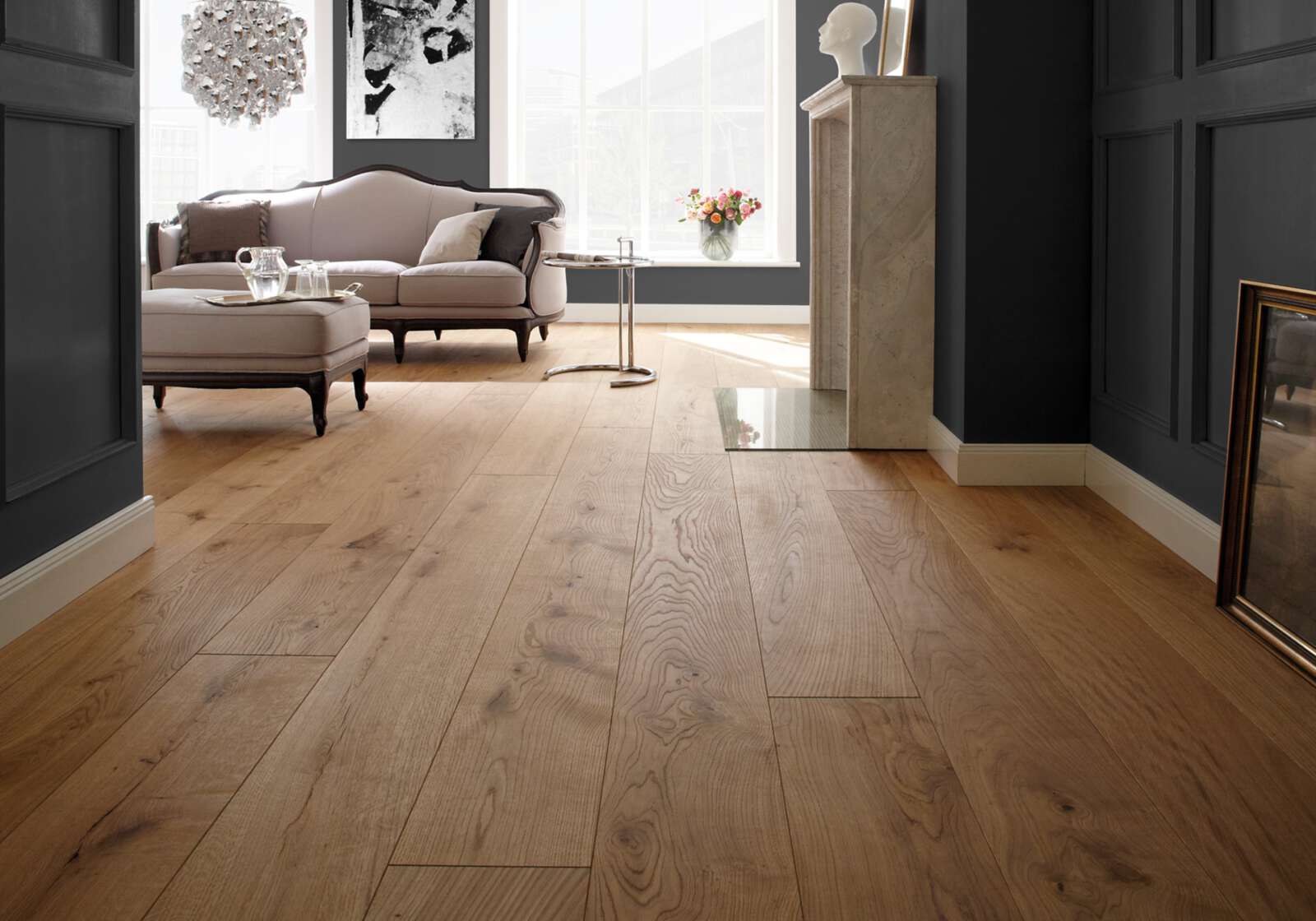 Parkett Bauwerk Silverline Edition tamm natuur 35 õlitatud sügavharjatud – vaade 2