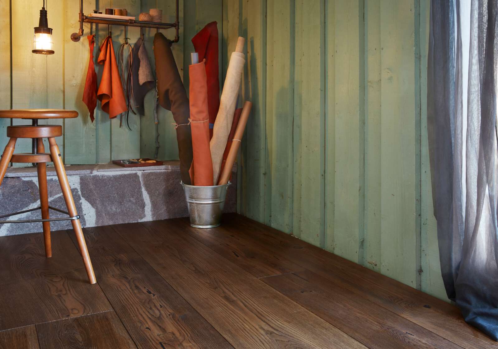 Parkett Bauwerk Unicopark tamm Fulvo 46 õlitatud käsitöö – vaade 3