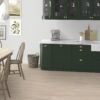 Parkett Tarkett, Shade, Tamm Cotton White (valge) TreS, 3-lip, peits ja Proteco Natura matt lakk – vaade 2 Parkett Tarkett, Shade, Tamm Cotton White (valge) TreS, 3-lip, peits ja Proteco Natura matt lakk – vaade 2