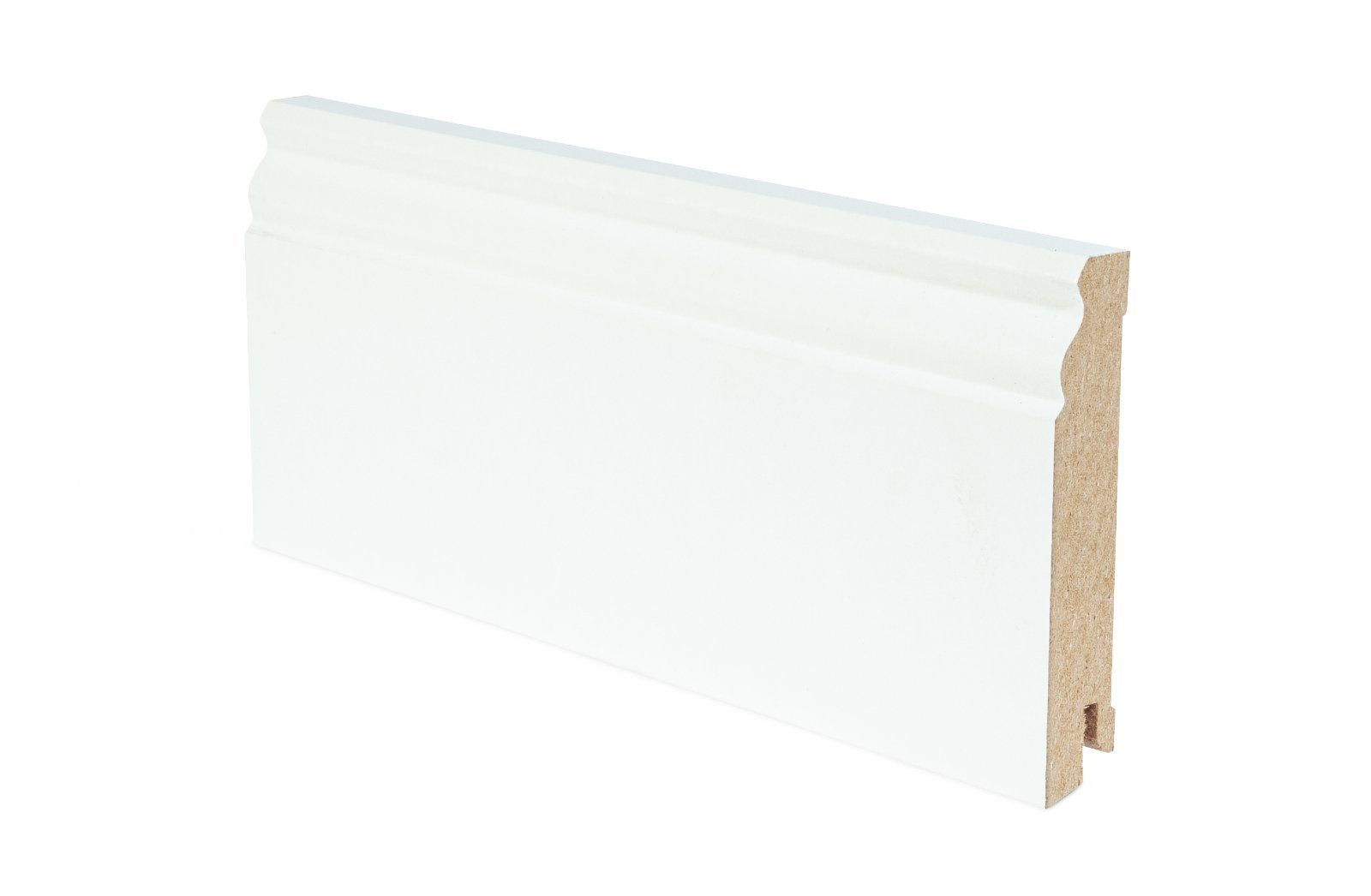Põrandaliist Thede & Witte Hamburger Profil 100, valge, 18 x 100 x 2500 mm