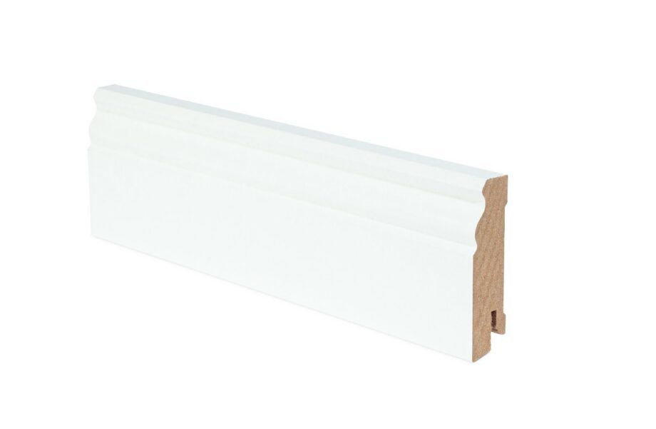 Põrandaliist Thede & Witte Hamburger Profil 78, valge, 18 x 78 x 2500 mm