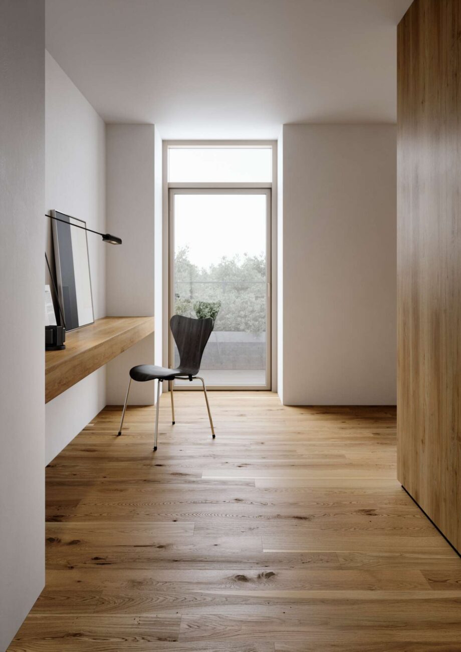 Puitparkett Bauwerk Trendpark 1390 tamm natuur 46 matt lakk harjatud – vaade 4