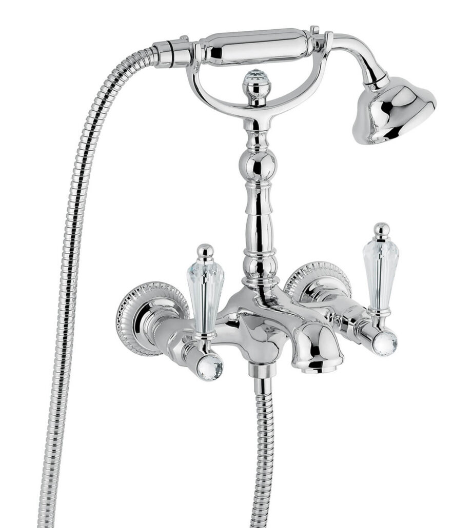Seinale paigaldatav vannisegisti Emmevi The One Atena 98011, kroom, läbipaistva kristalliga Seinale paigaldatav vannisegisti Emmevi The One Atena 98011, kroom, läbipaistva kristalliga