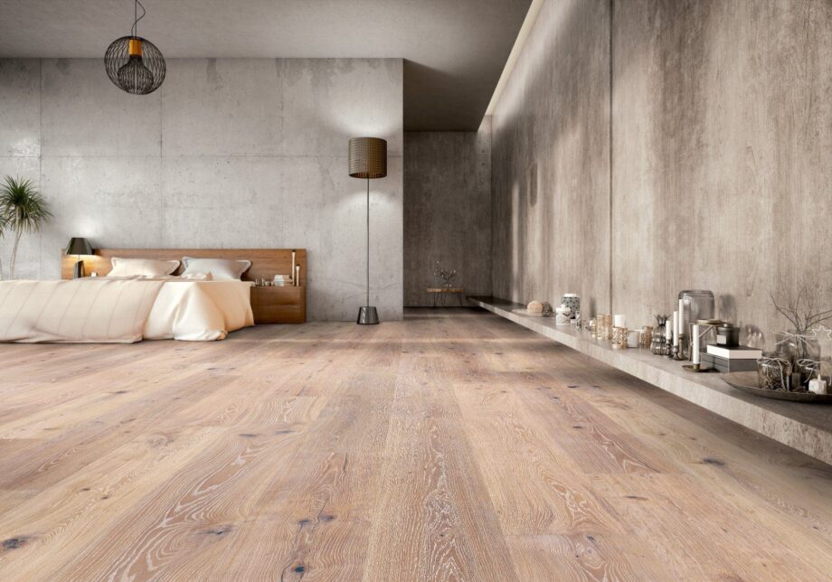 Tammeparkett Thede & Witte Boston XL, Whitewash, valgeõlitatud, 1-lip, 2200 x 260 x 15 mm – vaade 2