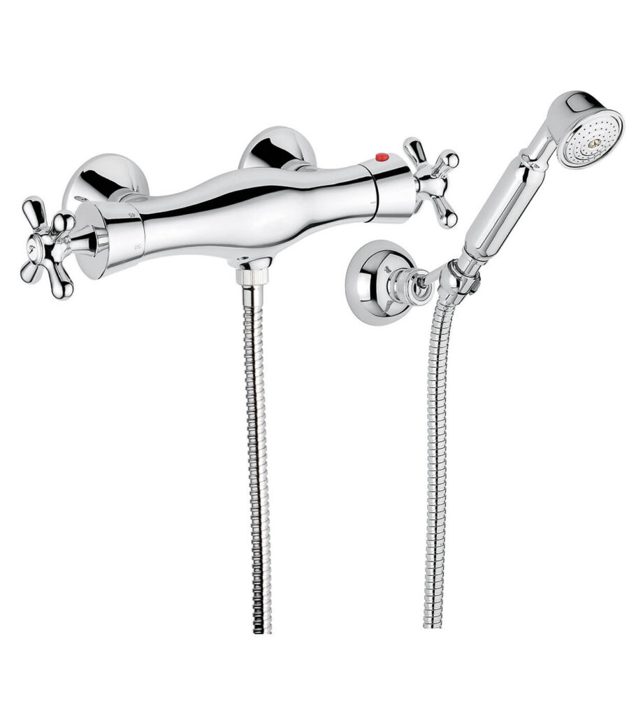 Termostaatiga dušisegisti Emmevi Decò Classic 12300, kroom, segisti + dušikomplekt