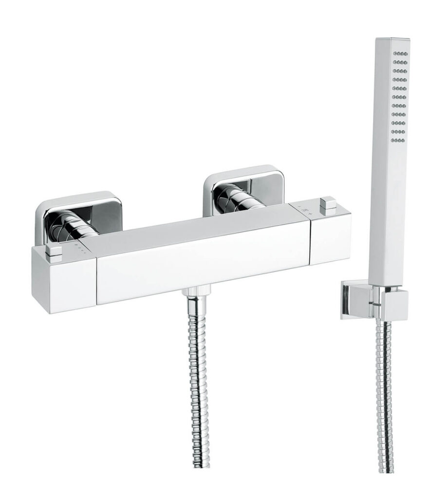 Termostaatiga dušisegisti Emmevi Gea 26300, kroom, segisti + dušikomplekt