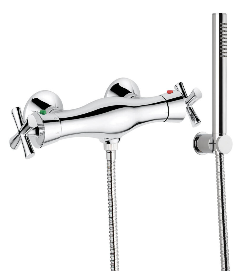 Termostaatiga dušisegisti Emmevi Spirit New 31300, kroom, segisti + dušikomplekt Termostaatiga dušisegisti Emmevi Spirit New 31300, kroom, segisti + dušikomplekt