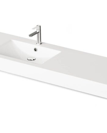 Valamu tööpinnaga PAA LONG STEP 150, kauss paremal