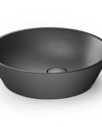 Valamu tööpinnale PAA DECO Ø45 cm, must Graphite