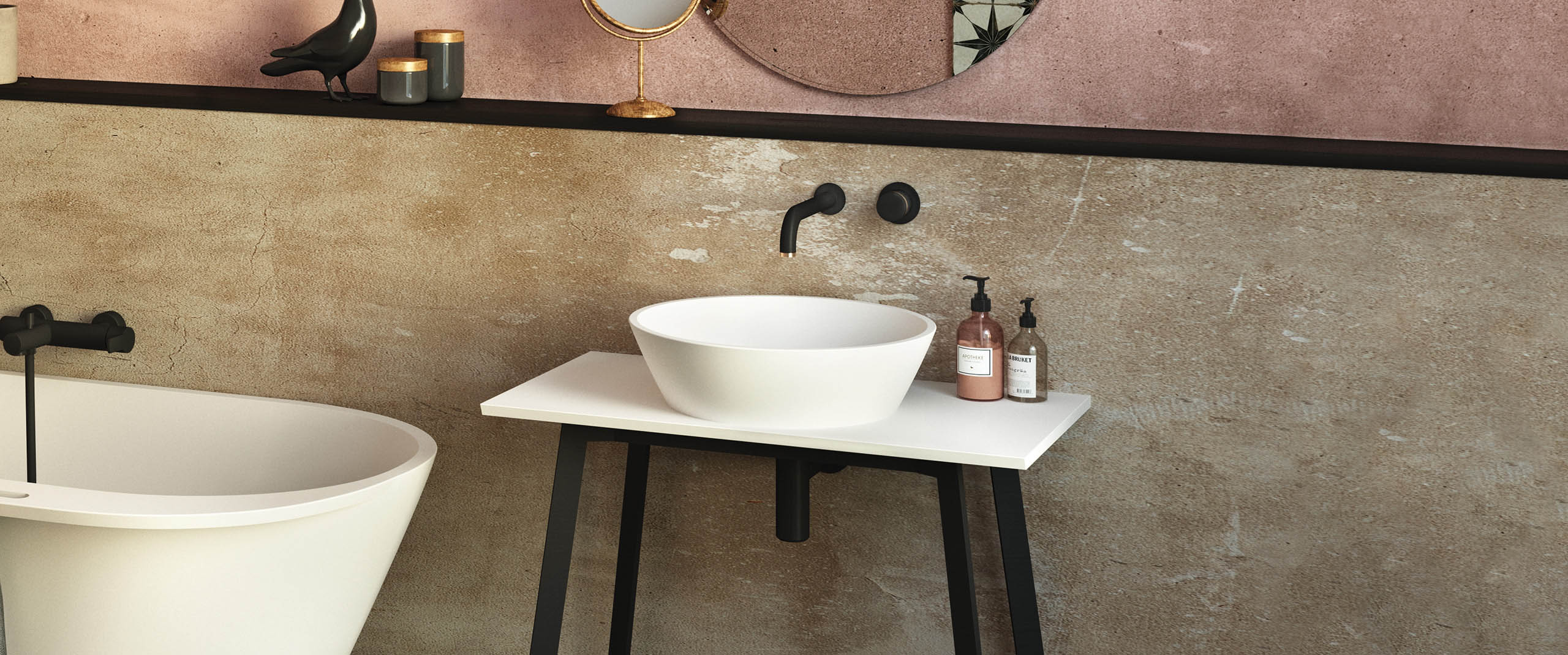 Valamu tööpinnale PAA DECO Ø45 cm, Silkstone – vaade 4