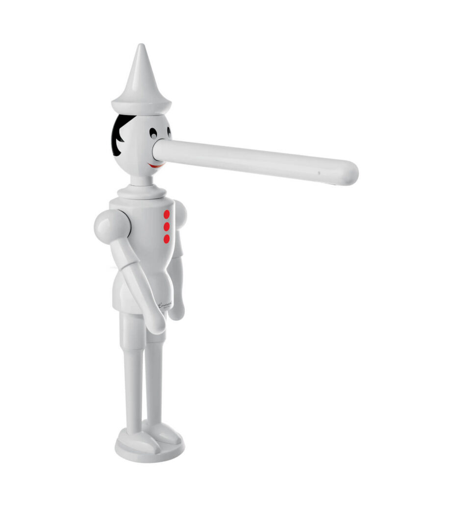 Valamusegisti Emmevi Pinocchio 1883, click-clack põhjaklapiga, valge Valamusegisti Emmevi Pinocchio 1883, click-clack põhjaklapiga, valge