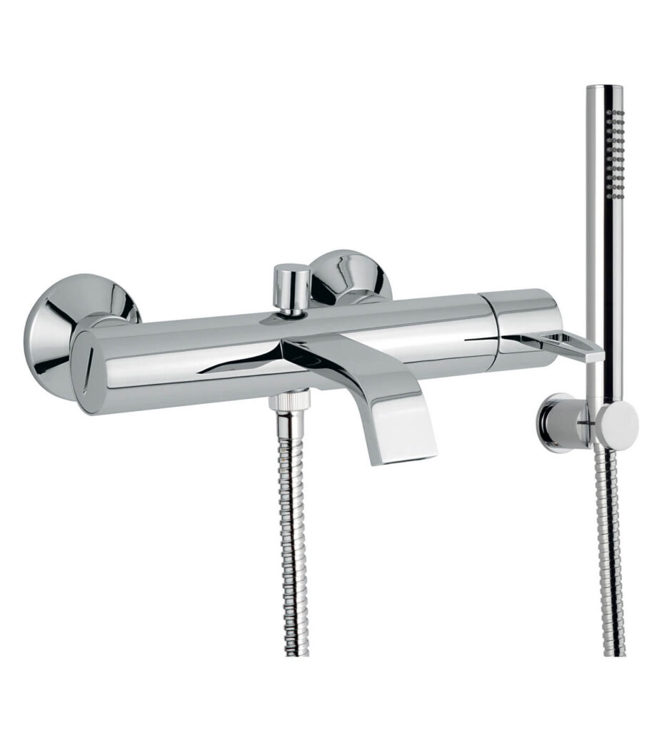 Vannisegisti Emmevi Minù 83001, kroom, auguga käepide, segisti + dušikomplekt Vannisegisti Emmevi Minù 83001, kroom, auguga käepide, segisti + dušikomplekt