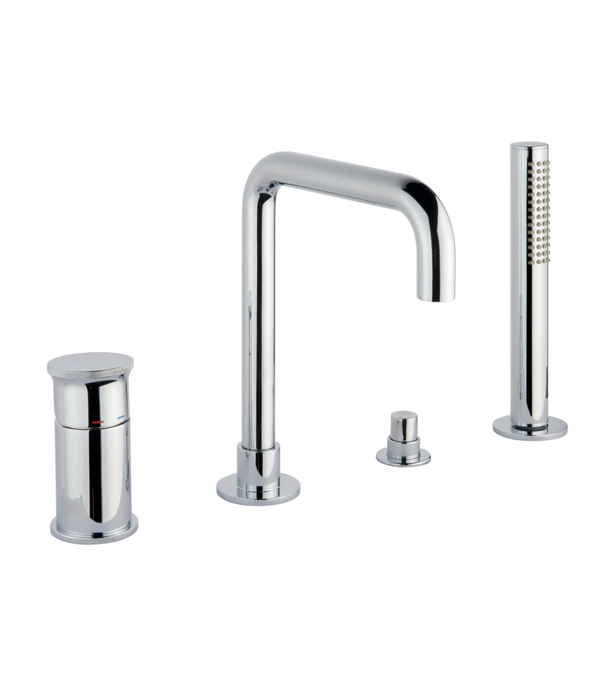 Vanniservale paigaldatav vannisegisti Emmevi Filobrass 85120, 4 ava – vaade 4