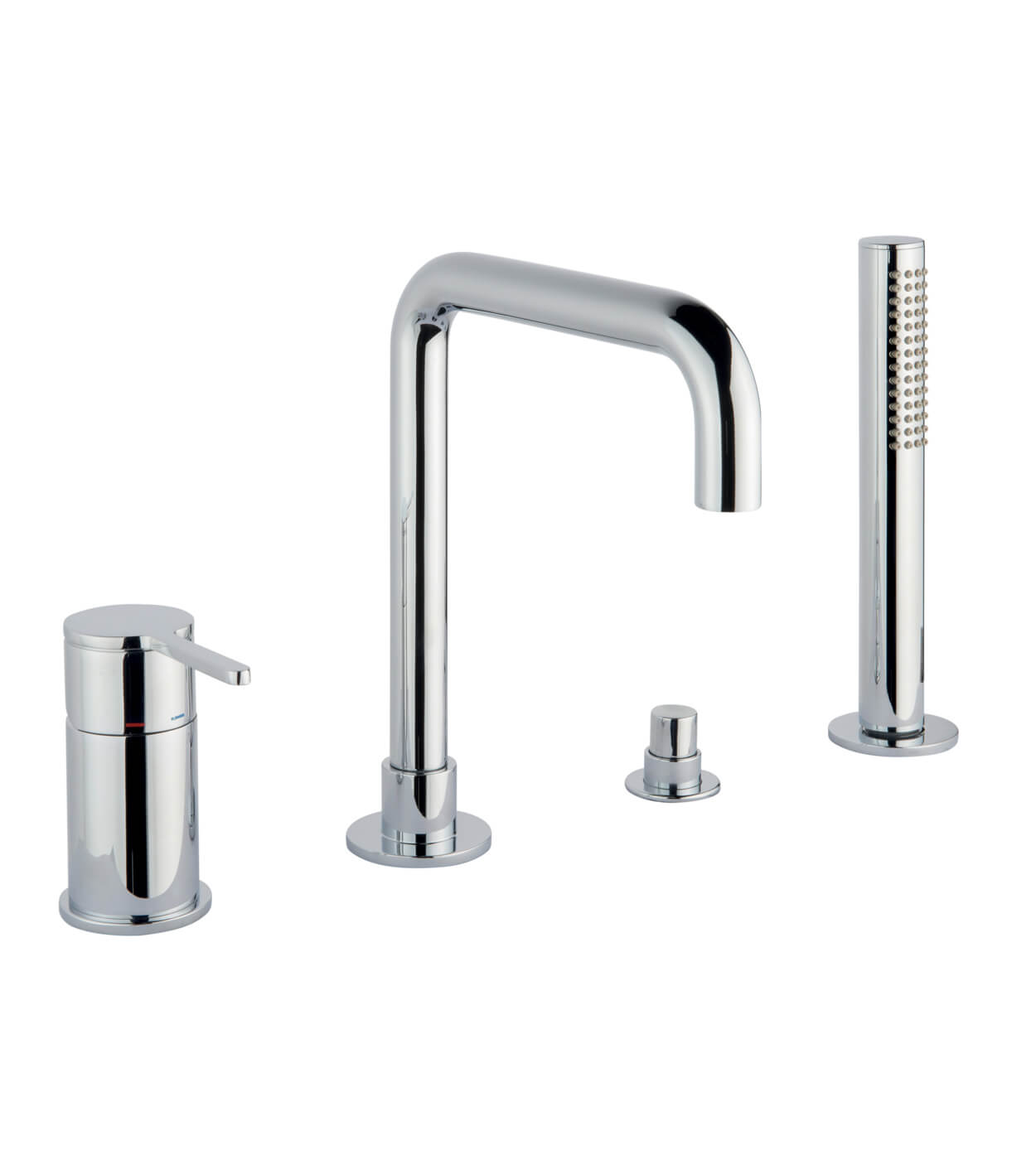 Vanniservale paigaldatav vannisegisti Emmevi Filobrass 85120, 4 ava